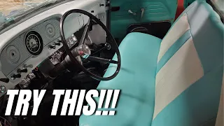 PROUD OF THIS! | How to Make Your Own Bench Seat Covers! | 1963 F100  INTERIOR UPHOLSTERY