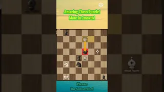 Amazing Chess Puzzle- #shorts -Mate in 2 chess Puzzle- Interesting chess puzzle!