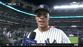 Aaron Judge bashes 2 homers, shines on defense in huge 4-1 win