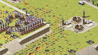 Red Alert 2 -- Great Britain vs 7 Brutal Ai -- good game