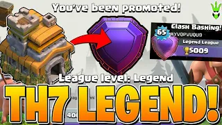 How th7 goes to legend attacking higher townhall. | savage seven| th7