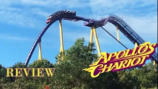 Apollo's Chariot Busch Gardens Williamsburg Review World's FIRST B&M Hyper Coaster