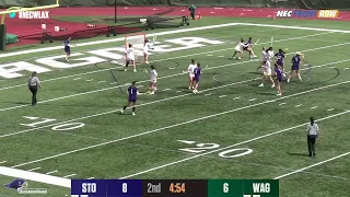 Stonehill W Lacrosse Highlights vs Wagner; April 6, 2024