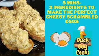 Melt-in-Your-Mouth Cheesy Scrambled Eggs in 5 min