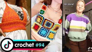 TIKTOK CROCHET AND KNITTING FASHION COMPILATION #94