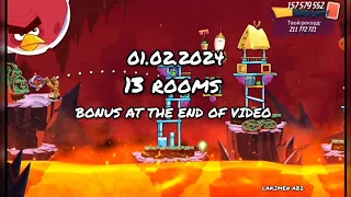 angry birds 2 clan battle 01.02.2024 (13 rooms)