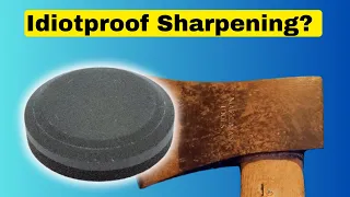 Lansky Puck -  Axe Sharpening Made Easy. Idiotproof Sharpening? Part 5.