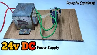 How to Make 24 Volt Power Supply | Convert 220V AC to 24V DC Power Supply Easy