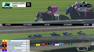 Spicybug wins Race 11 on Sunday, June 18 at Santa Anita Park