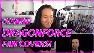 DRAGONFORCE's Herman Li Watches Fan YouTube Covers! Insane Shred!