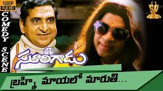 Brahmanandam Comedy Scene HD || Surigadu Telugu movie || Dasari Narayana Rao || Suresh Productions