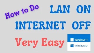 LAN Connected But No Internet Connection In Windows 10 | LAN ON & WAN OFF