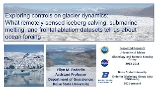 Ellyn Enderlin at the International Glaciological Society Global Seminar Series