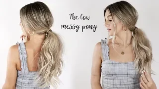 Aveda How-To | Messy Low Ponytail Tutorial with Jessica Howell