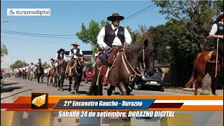 21º Encuentro Gaucho. Desfile Caballería realizado en Durazno - Sábado 24 de setiembre.