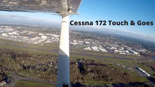 Cessna 172 Skyhawk | Touch and Go Landings | Full Length Flight | ATC Audio