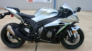 2018 Kawasaki Ninja ZX10R ABS Metallic Matte Fusion Silver Overview and Review