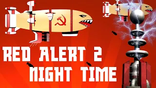 Red Alert 2 | Night Time | (5 vs 1 + Superweapons)