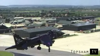 The Royal Navy Sea Harrier. Air to air of a display routine.