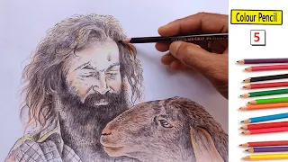 Aadujeevitham | The Goatlife | Prithviraj painting colour pencil