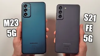 Samsung M23 5G vs S21 FE 5G 🔥 Speed Test