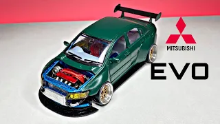 Mitsubishi Lancer Evolution 7:Custom diecast model 1/36