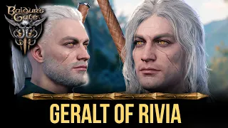 Baldur's Gate 3 Character Creation - Geralt of Rivia (Netflix and Game)
