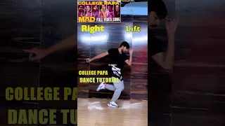 MAD Movie College Papa Song Dance Tutorial #mad #collegepapa #telugushorts #dancetutorial