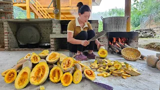 Harvesting Pumpkins to make food for Pigs - Making dishes from Pumpkin Seeds | Trieu Mai Huong