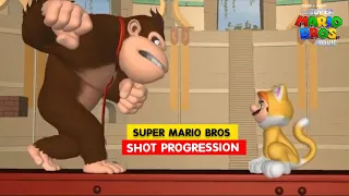 Super Mario Bros Shot Progression | Animation Breakdown | 3D Animation Internships