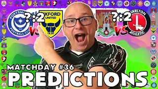 2023/24 - EFL LEAGUE 1 PREDICTIONS - MATCHDAY #36