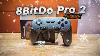 8BitDo Pro 2. Review and Stick test. An almost universal old-school looking gamepad.