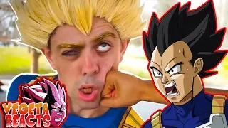 Vegeta Reacts To JUMP FORCE - Naruto & Sasuke vs Goku & Vegeta (HOOD DBZ & Naruto)