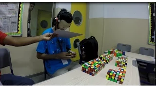 Shivam Bansal Official MBLD NR 36/40 Cubes in 57:48!