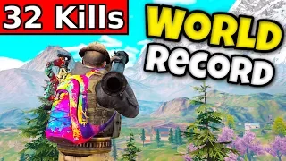 32 KILLS "WORLD RECORD" Solo vs Squads | Call of Duty Mobile Battle Royale