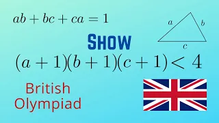 Problem 6 from the British Maths Olympiad | Inequalities | Math Olympiad Training