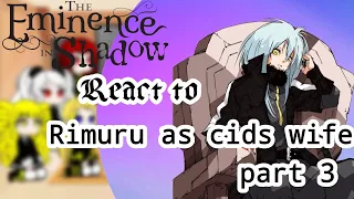 The eminence in shadow react to rimuru as cids wife part 3