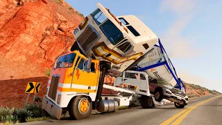 Realistic Truck and Car Crashes #02 | Beamng Crashes | BeamNg Drive