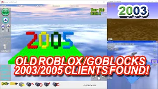 ROBLOX Late 2003 and Mid 2005 client has been found! (Goblocks/Dynablocks)