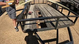 Replacing a 5'X10' utility trailer wood floor
