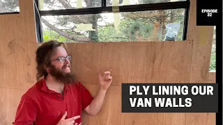 Plywood Lining Our Van Walls | Internal Van Build Continues | Mercedes Vario Camper Conversion Ep.32