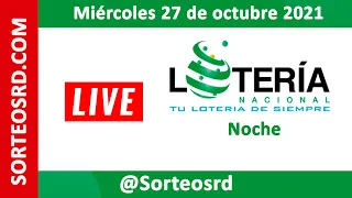 Lotería Nacional en VIVO 📺│ Miércoles 27 de octubre 2021 – 6:00 P.M.