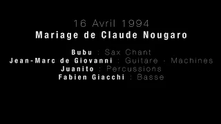 Mariage de Claude Nougaro   Toulouse 16 04 1994