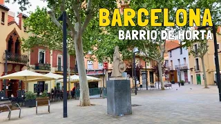 [BARCELONA] BARRIO DE HORTA | De Plaza Ibiza al Velódromo de Horta | Walking Tour Abril 2024