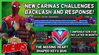 Carinas Challenges Further Response On Backlash | Calendar Compensation | Heart Key Bug + More [MCN]