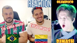 REACTION Dimash Qudaibergen - Olimpico | IGOR KRUTOY | Extraordinary!😮👏 | REACT | 🇧🇷🇨🇴#56