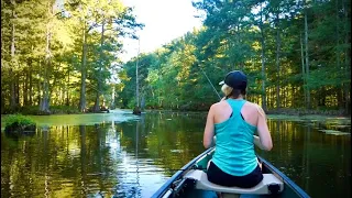 2 HOURS Bass Fishing DEEP in the SWAMP!!!