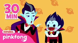 Bebé Vampiro🧛🏻‍♂️ Sí, Papá🎃 y Más Canciones de #Halloween para Niños | Pinkfong en español