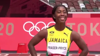 SHELLY-ANN FRASER PRYCE WOMEN’S 100M HEATS