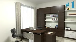 Interior design - make office room using Sketchup and Vray 3.4 part 1